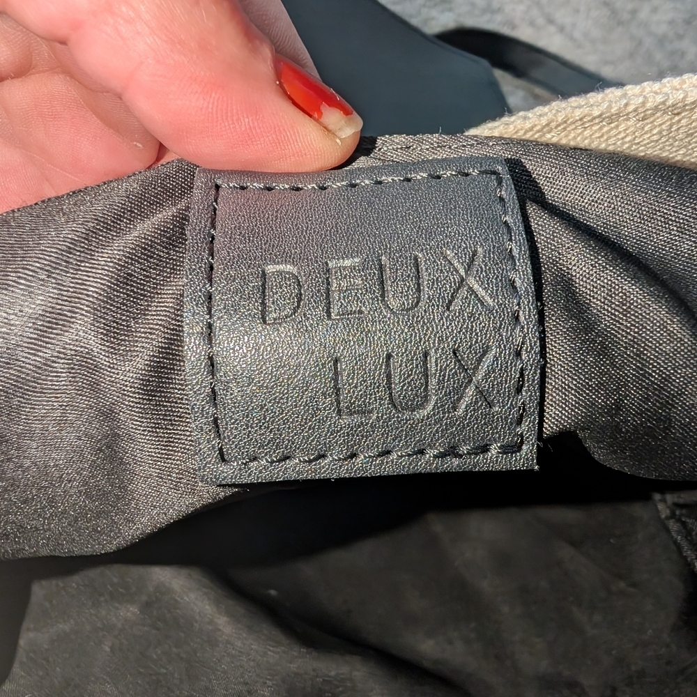 Deux lux Canvas & Leather Bookbag - Picture 4 of 4